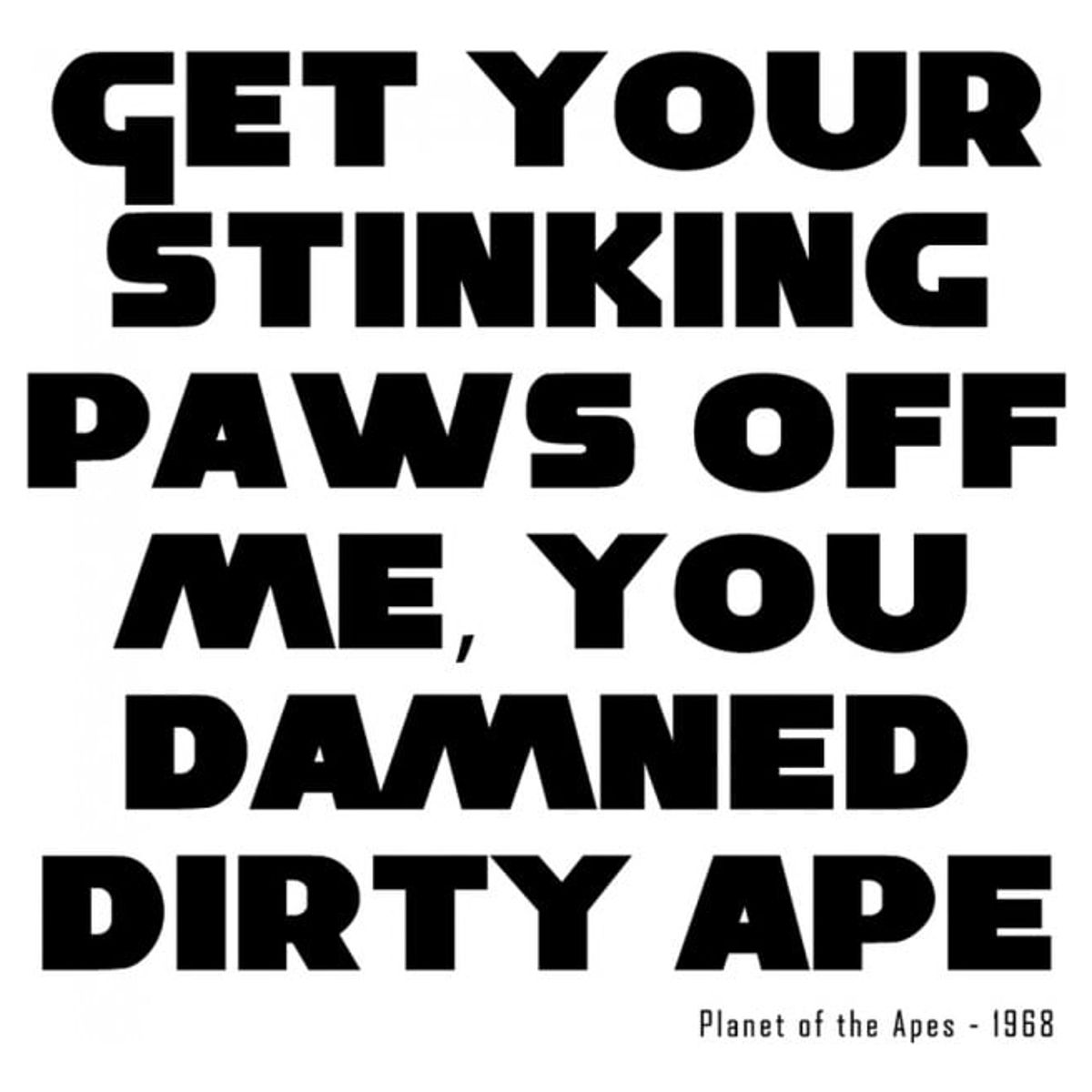 GENERICO - Decomural Damned Dirty Ape Planet Of The Apes WS-34152