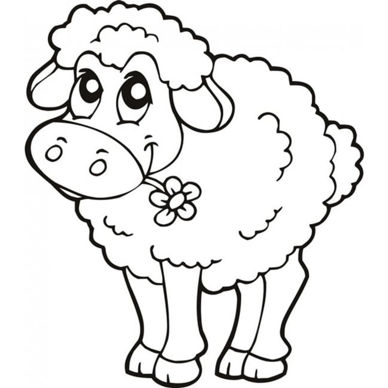 GENERICO - Decomural Cute Lamb Sheep Farm Animals WS-18719