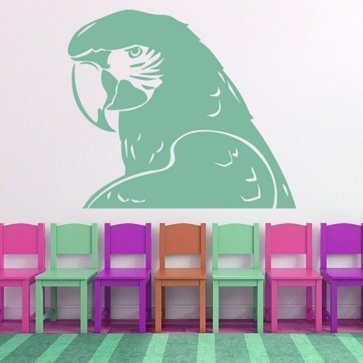 GENERICO - Decomural Macaw Parrot Tropical Bird WS-18722