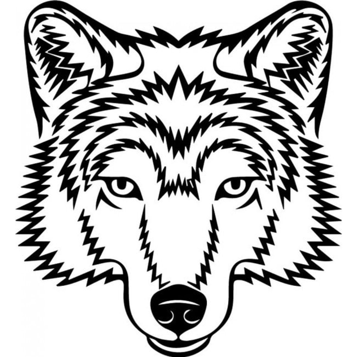 GENERICO - Decomural Wolf Head Wild Animals WS-32538