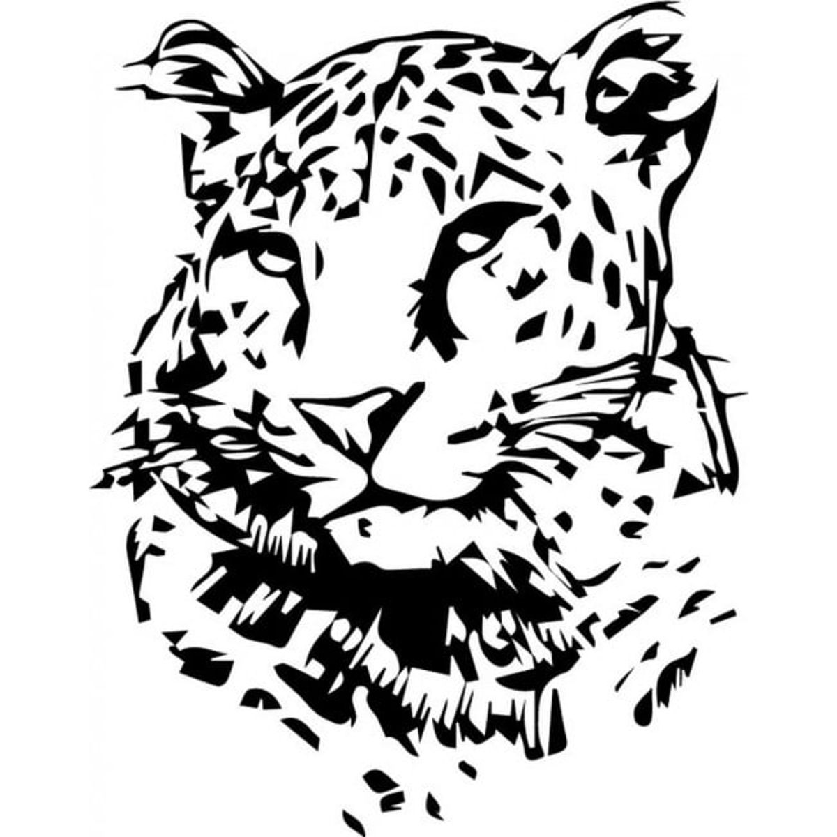 GENERICO - Decomural Leopard Head Wild Animals WS-32553