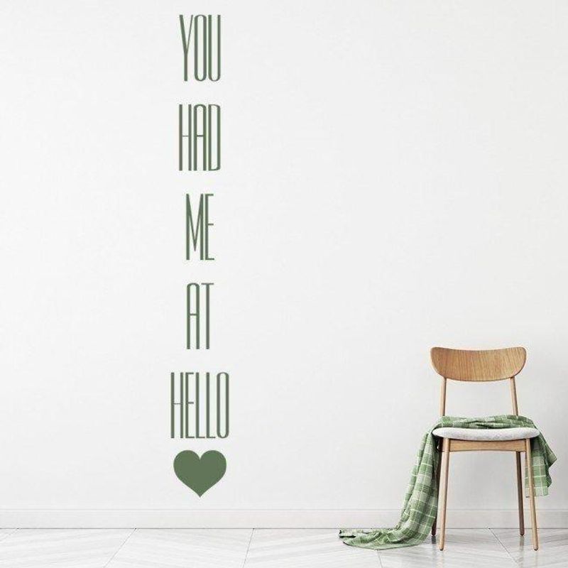 GENERICO - Decomural You Had Me At Hello Love WS-34156