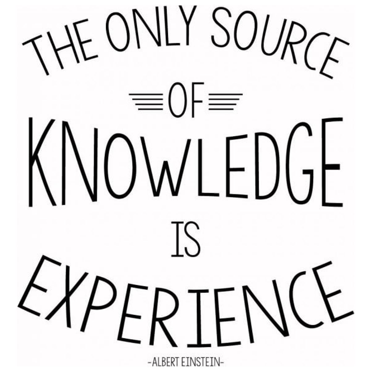 GENERICO - Decomural Knowledge Is Experience Einstein WS-44076