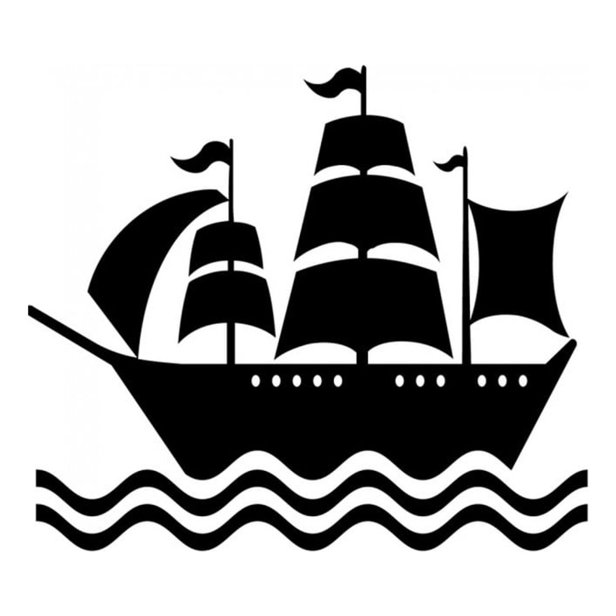 GENERICO - Decomural Pirate Ship Boats Ocean WS-18745