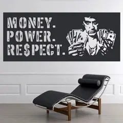 GENERICO - Decomural Money Power Respect Scarface WS-34165