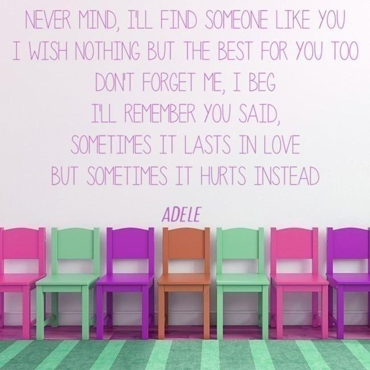 GENERICO - Decomural Someone Like You Adele Song Lyrics WS-34170