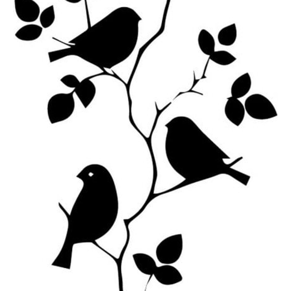 GENERICO - Decomural Bird Branch Animals & Trees WS-32566