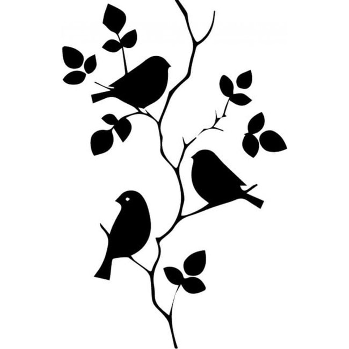 GENERICO - Decomural Bird Branch Animals & Trees WS-32566