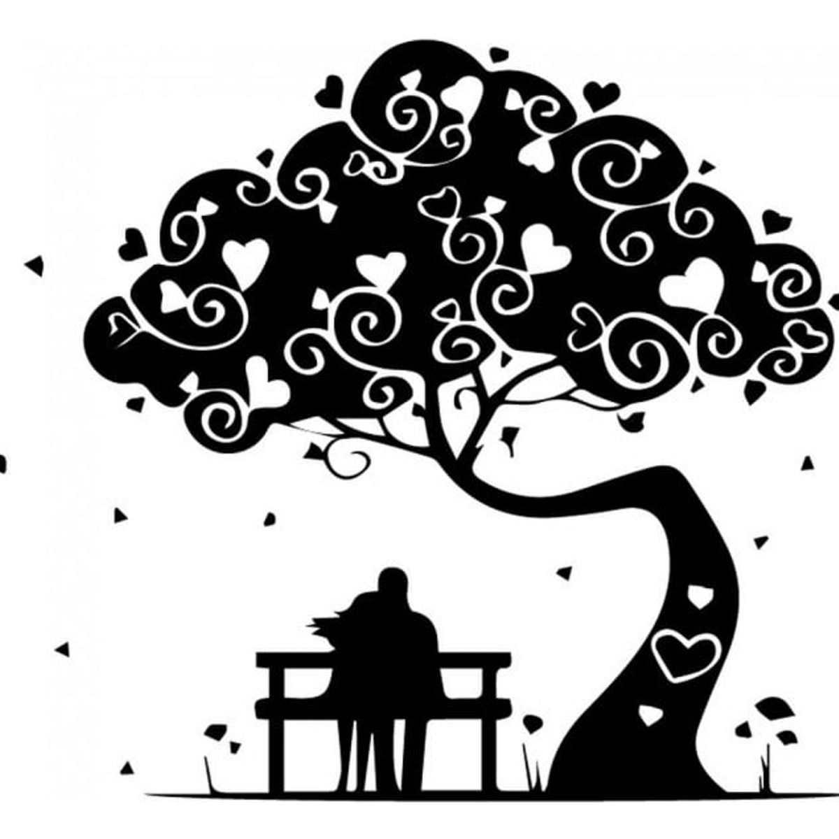 GENERICO - Decomural Love Heart Tree Romance WS-32567