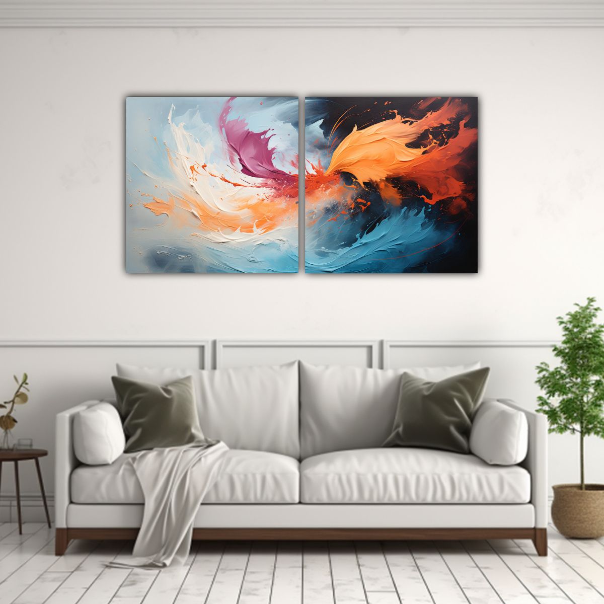 GENERICO - Pinturas Abstractas De Abstracción Moderna Para 140x70 Cm