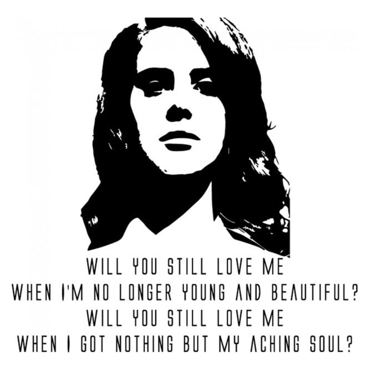 GENERICO - Decomural Young Beautiful Lana Del Rey WS-34175