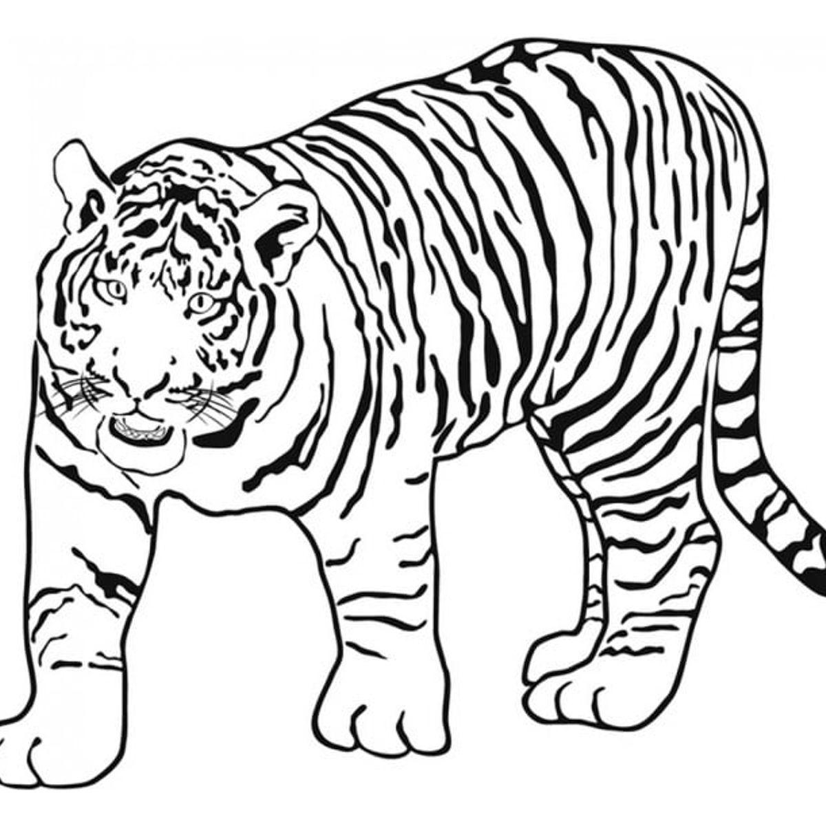 GENERICO - Decomural Prowling Tiger Jungle Animals WS-18787