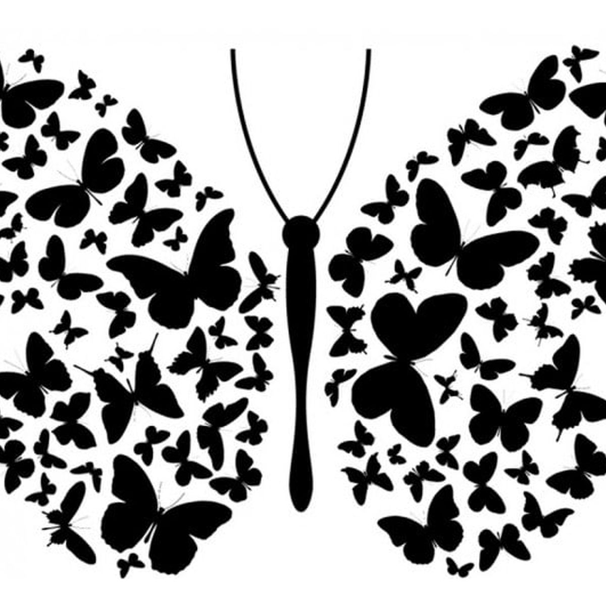 GENERICO - Decomural Butterfly Butterflies WS-18793