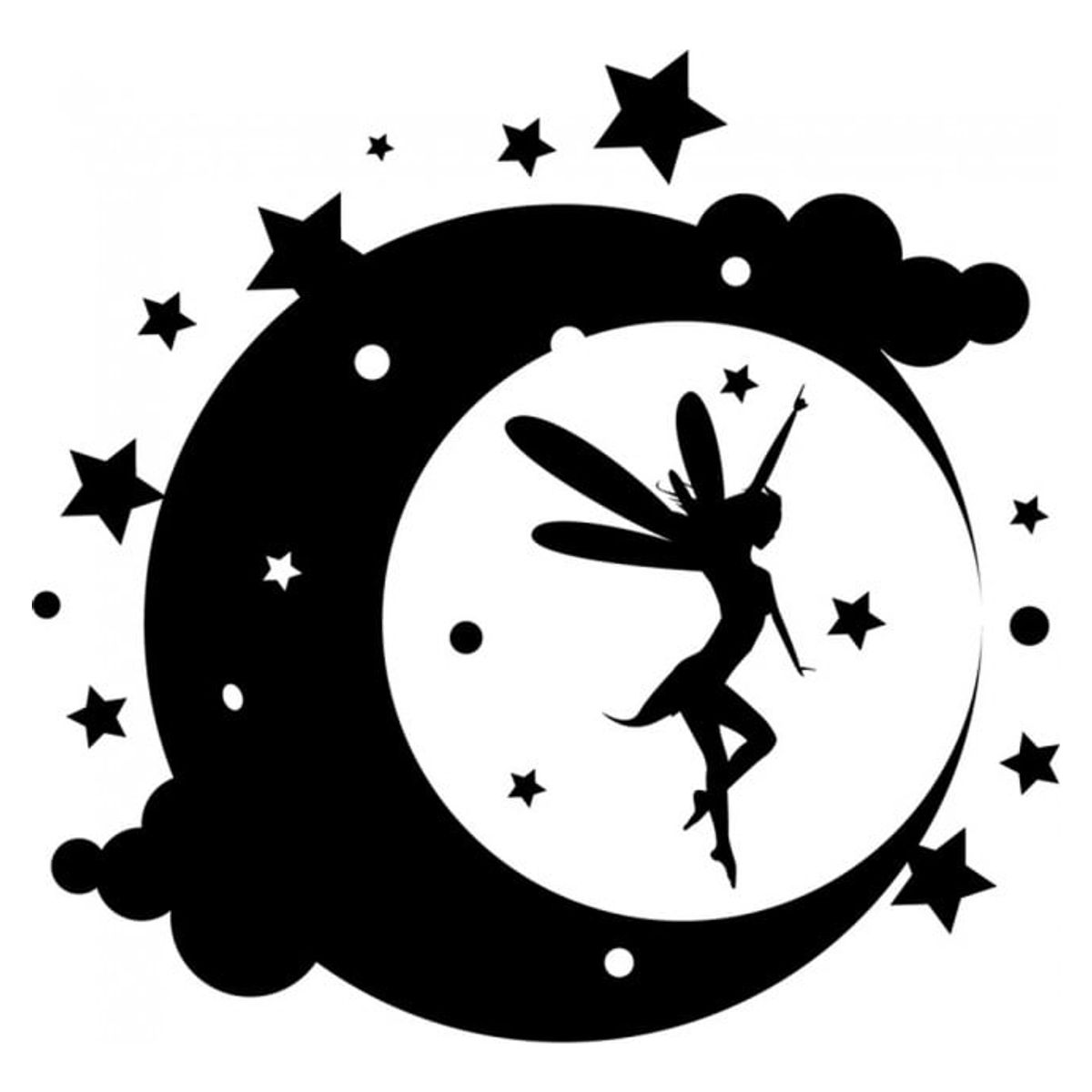 GENERICO - Decomural Fairy Moon Stars WS-18850
