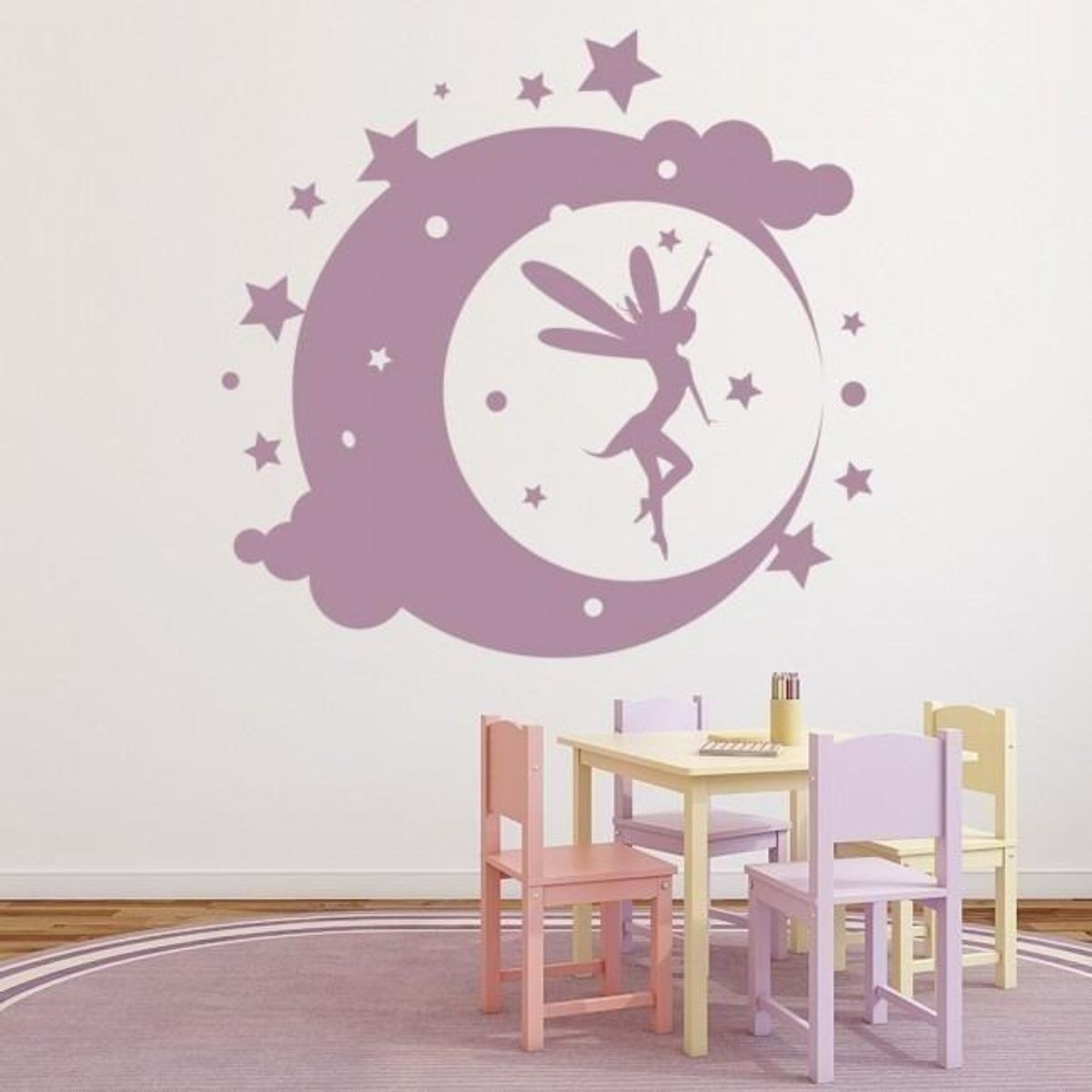 GENERICO - Decomural Fairy Moon Stars WS-18850