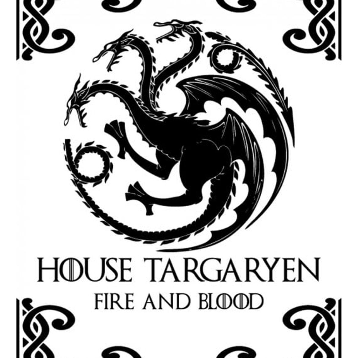 GENERICO - Decomural House Targaryen Game Of Thrones WS-34190