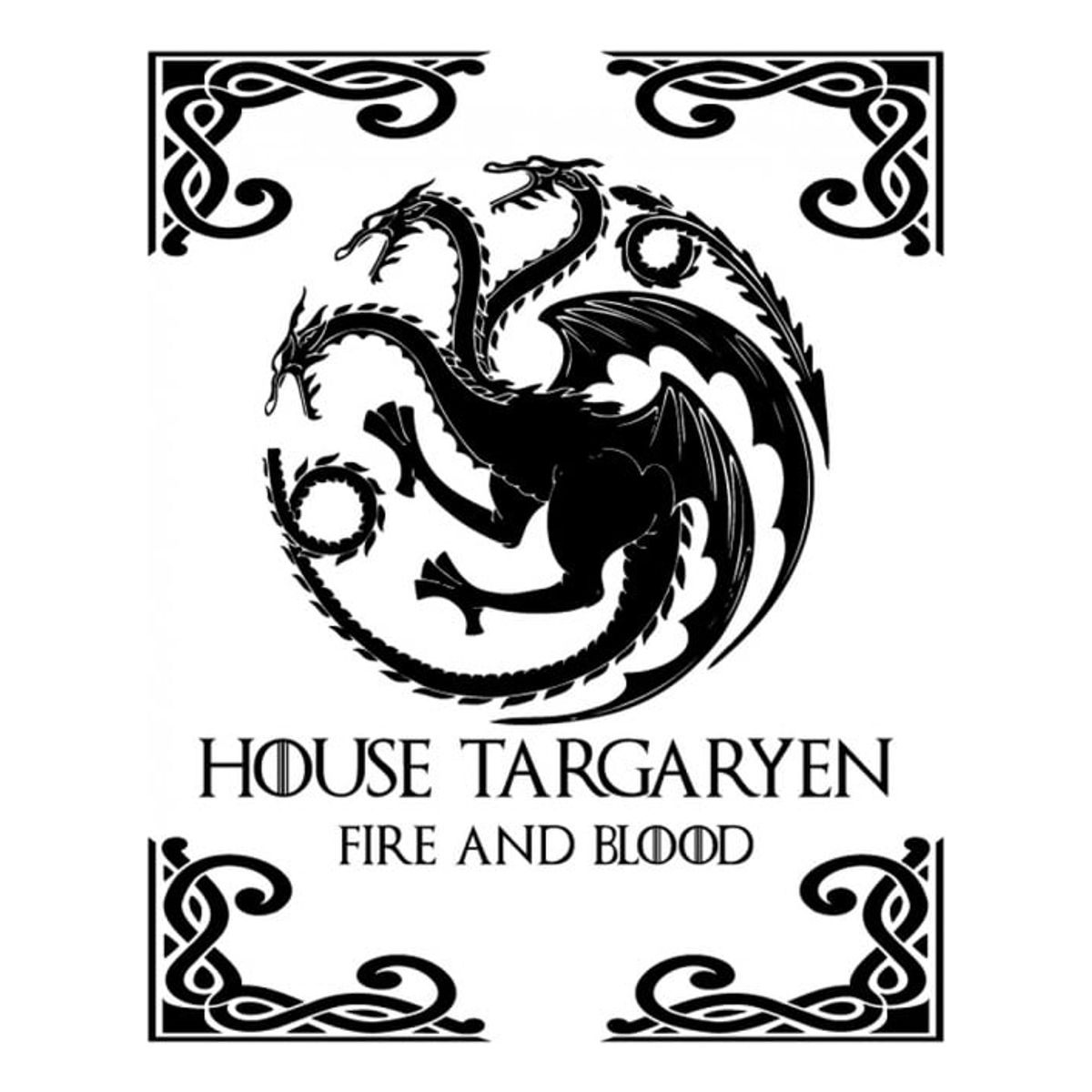 GENERICO - Decomural House Targaryen Game Of Thrones WS-34190