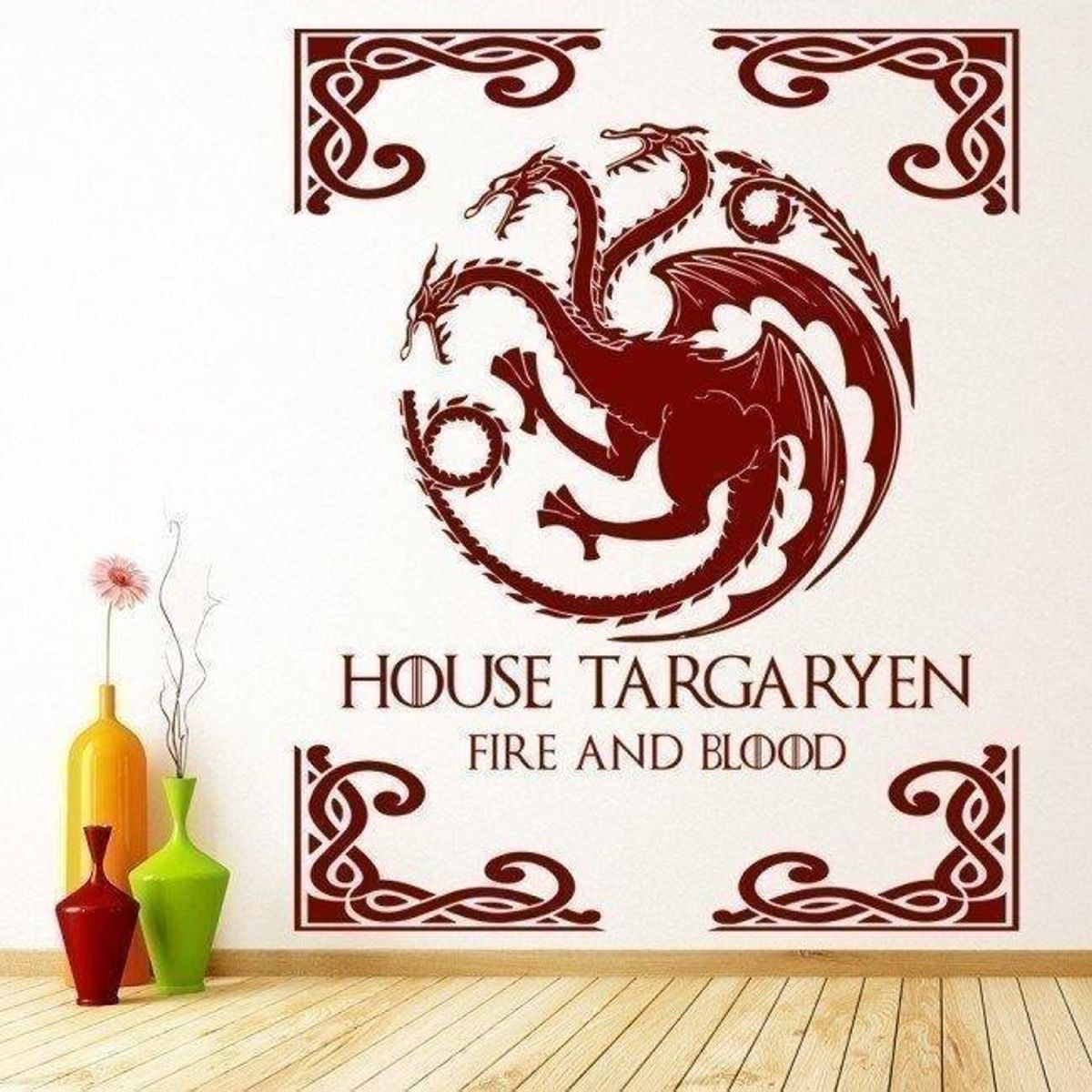 GENERICO - Decomural House Targaryen Game Of Thrones WS-34190