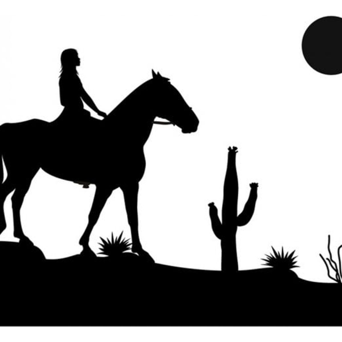 GENERICO - Decomural Horse Desert Cactus WS-18859