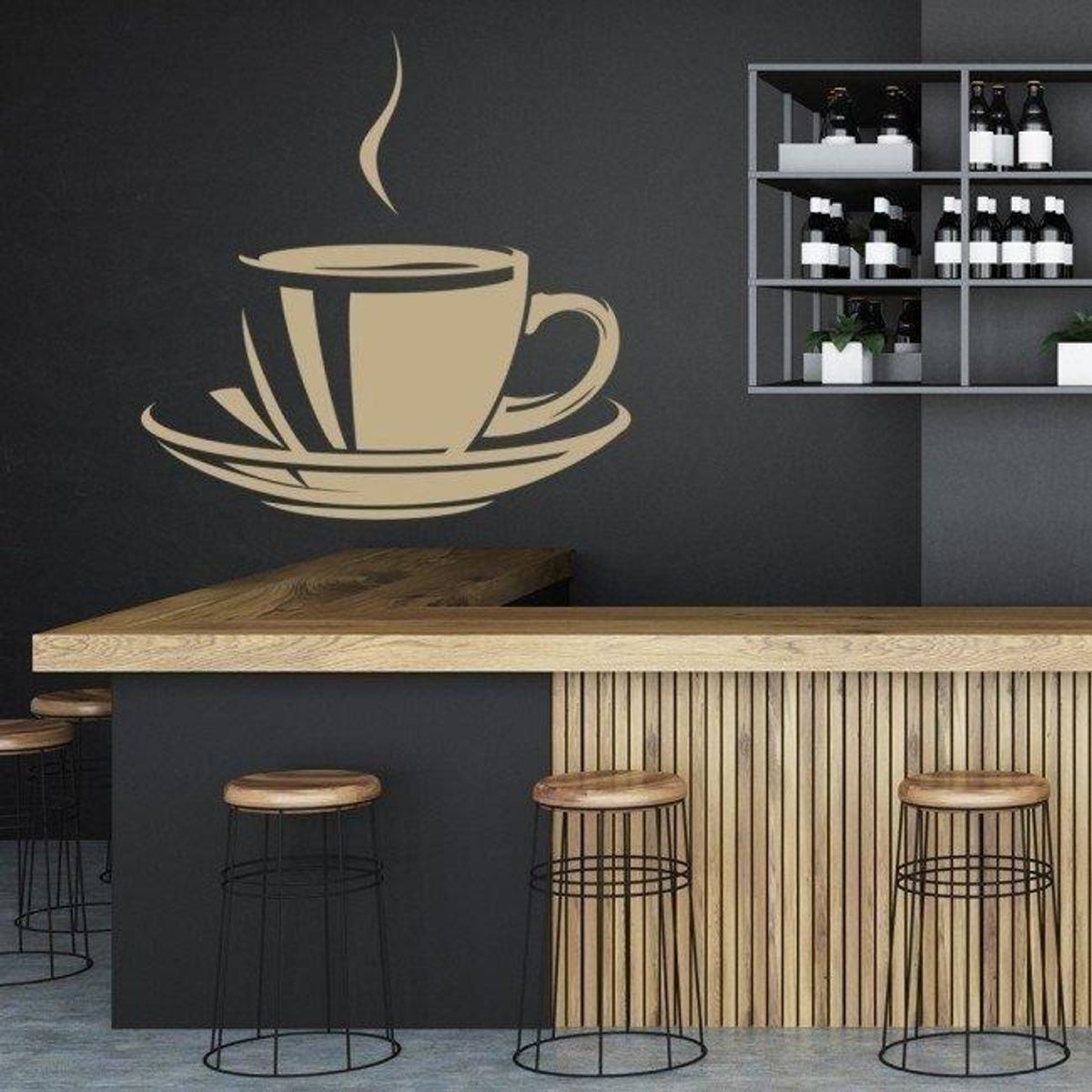 GENERICO - Decomural Cup Of Tea Coffee Food Drink WS-18866