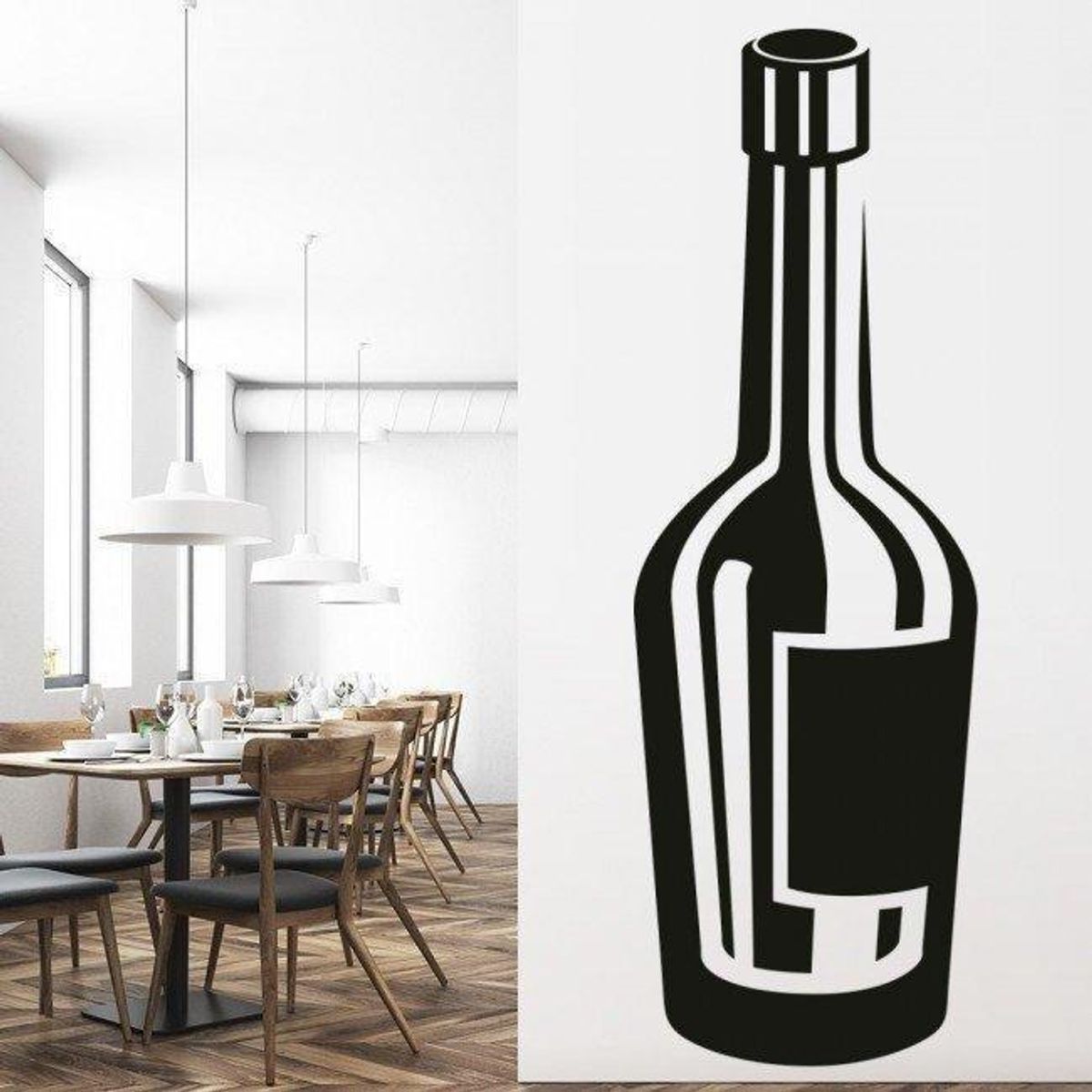 GENERICO - Decomural Port Wine Bottle Food Drink WS-18871