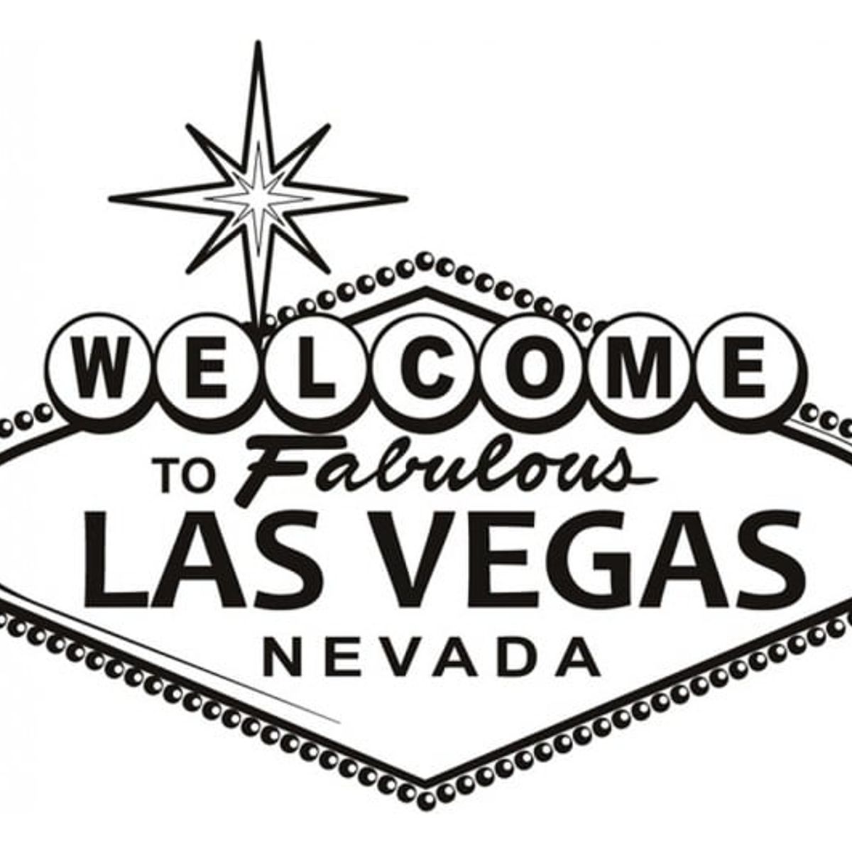 GENERICO - Decomural Las Vegas Welcome Sign WS-18896