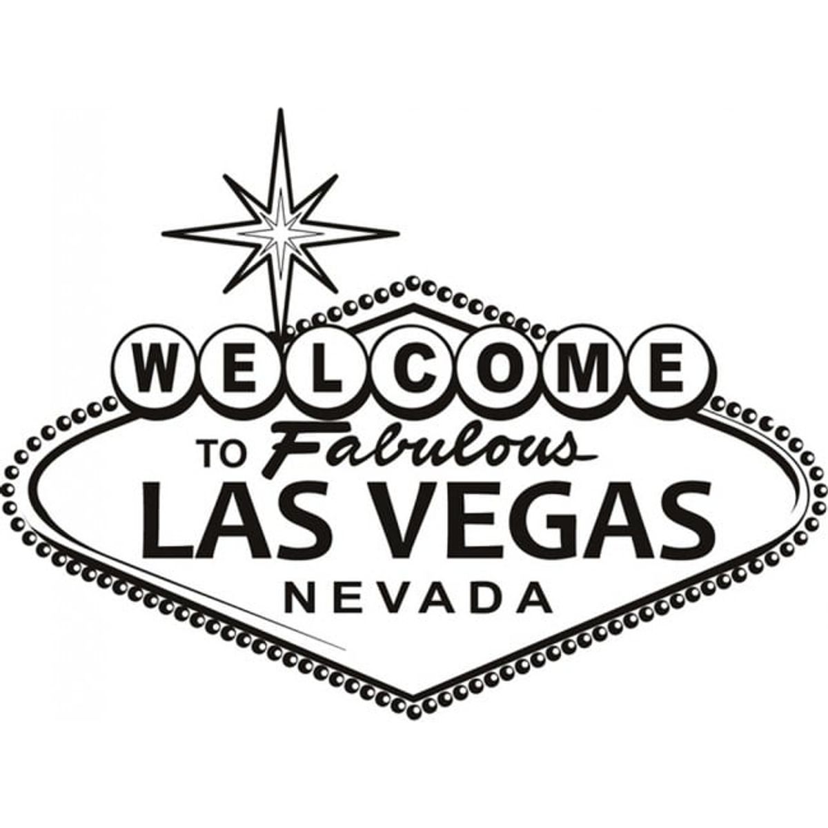 GENERICO - Decomural Las Vegas Welcome Sign WS-18896