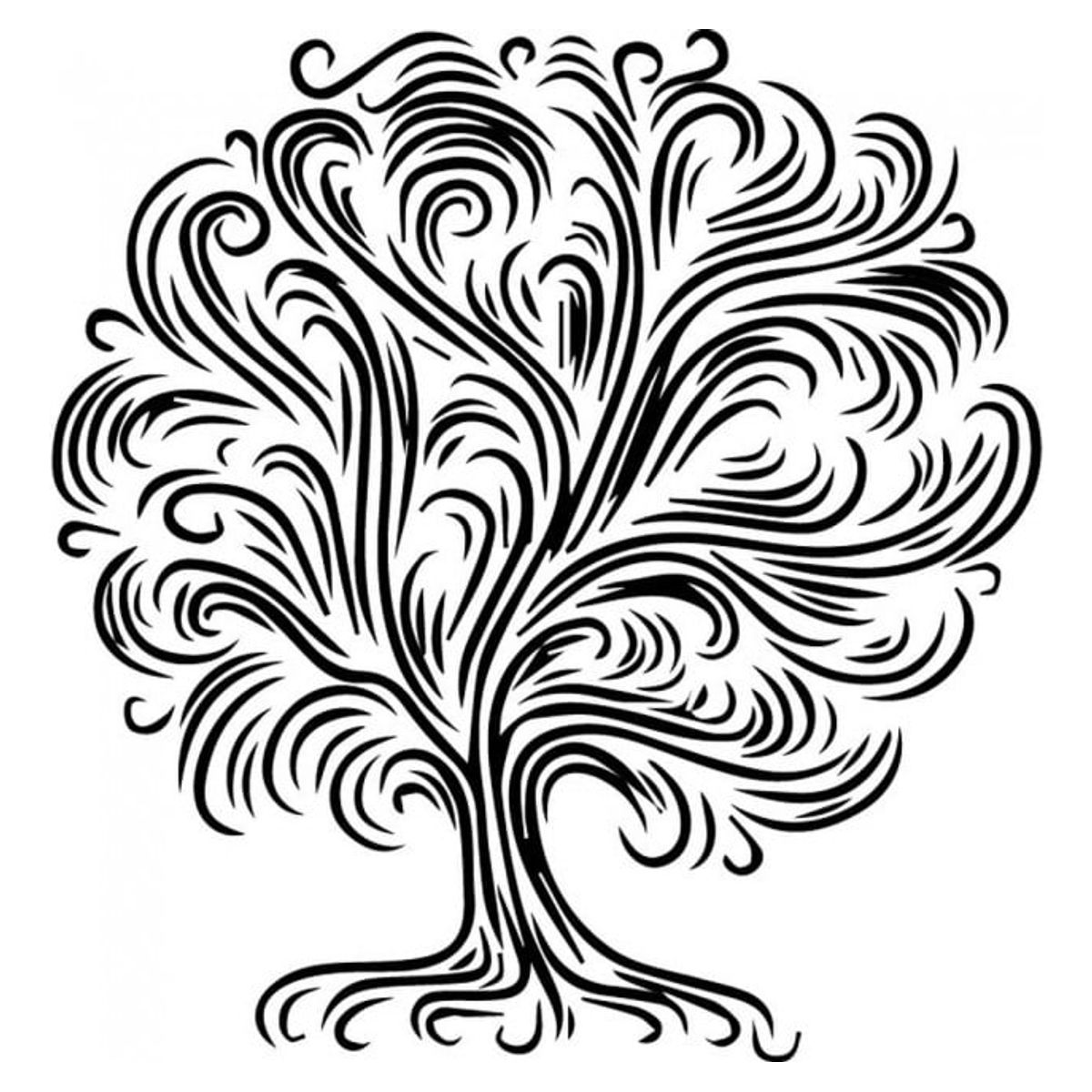 GENERICO - Decomural Oak Tree Swirl Design WS-32592