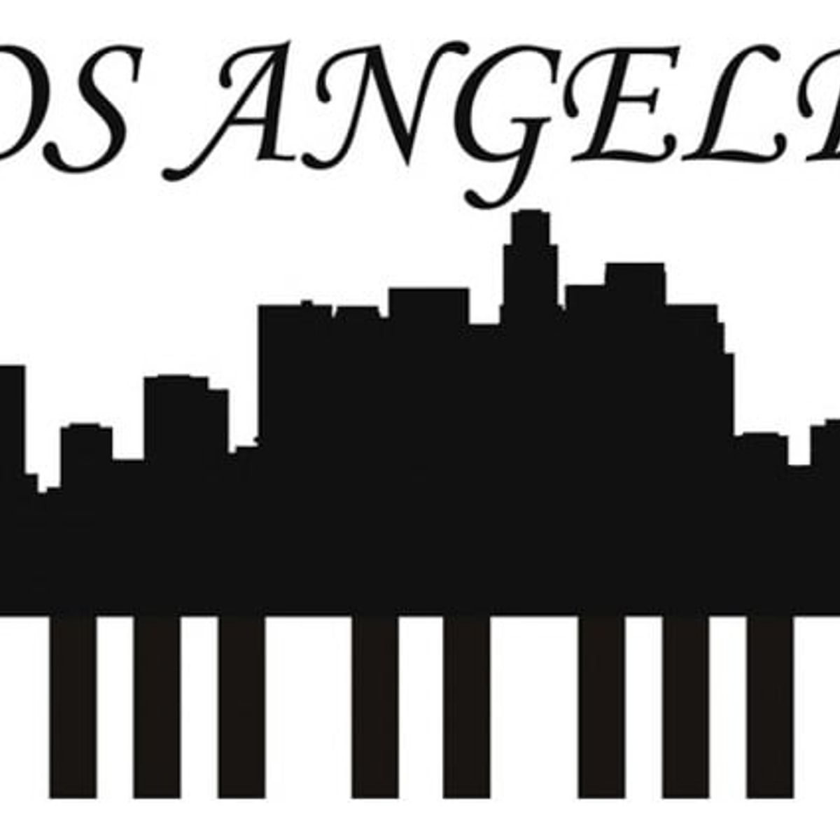 GENERICO - Decomural Los Angeles City Skyline Cityscape WS-18907