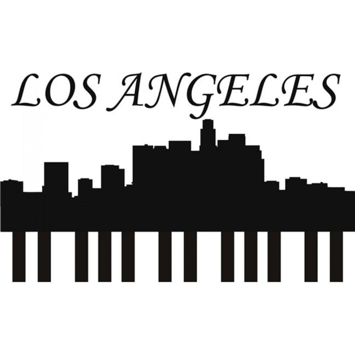 GENERICO - Decomural Los Angeles City Skyline Cityscape WS-18907