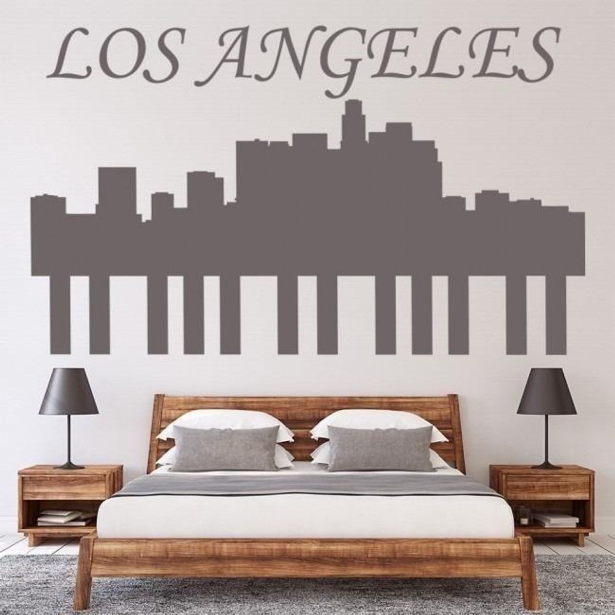 GENERICO - Decomural Los Angeles City Skyline Cityscape WS-18907