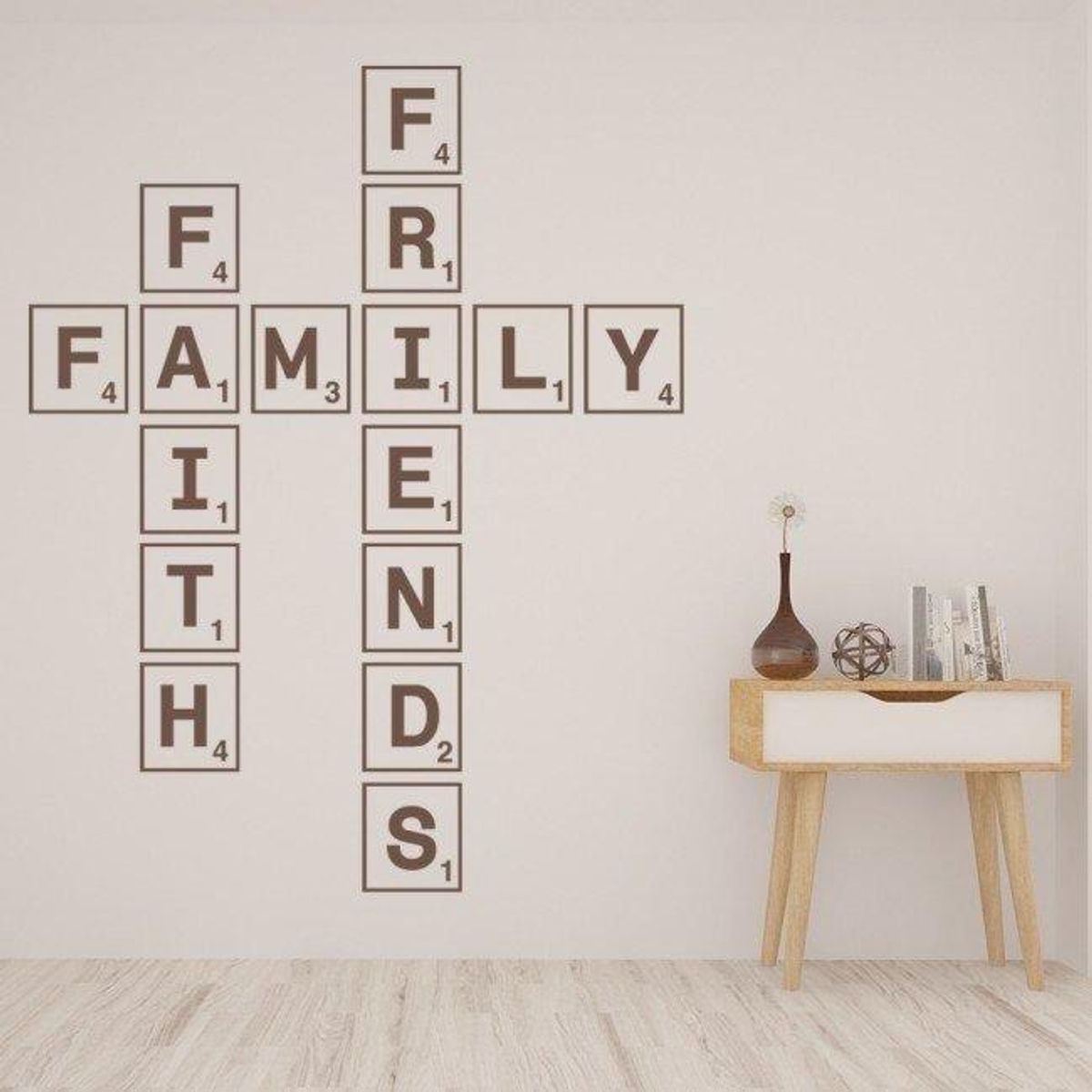 GENERICO - Decomural Family Friends Scrabble Tile WS-34247