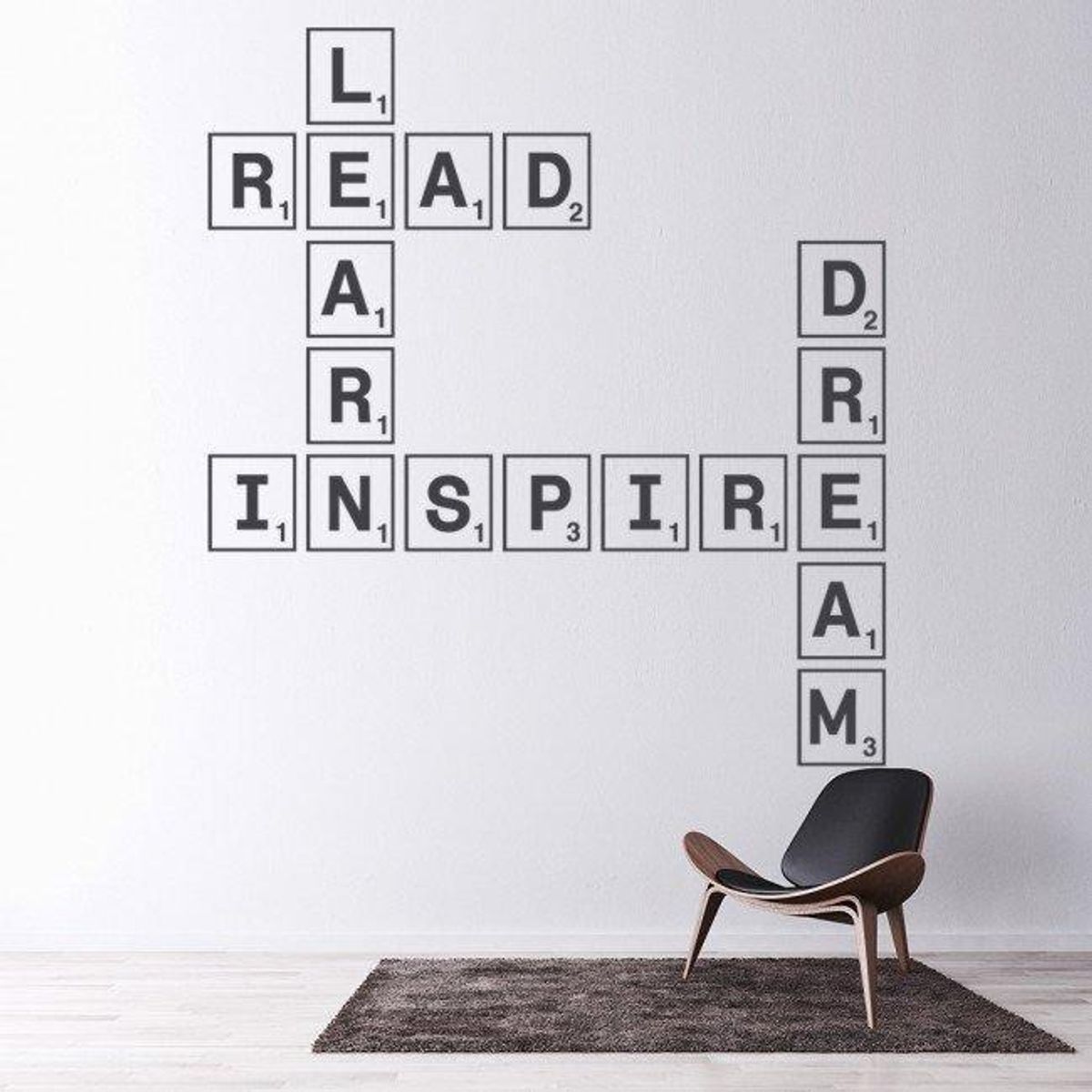 GENERICO - Decomural Learn Read Inspire Scrabble Tile WS-34252