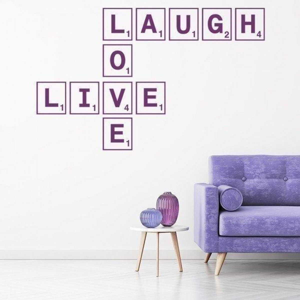 GENERICO - Decomural Live Love Laugh Scrabble Tile WS-34253