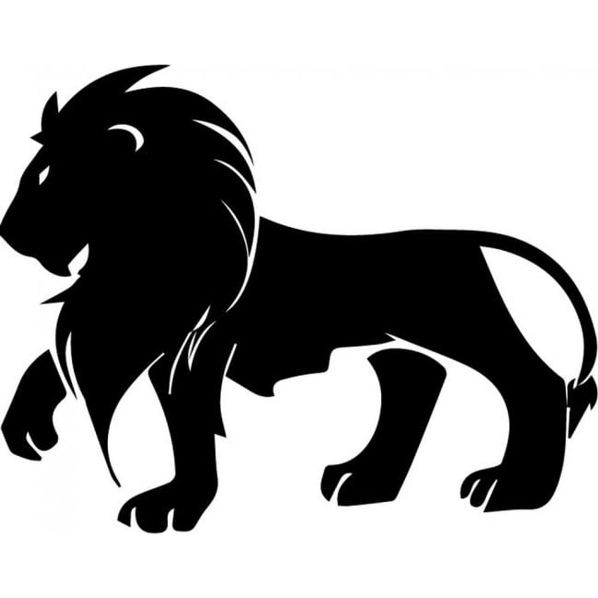GENERICO - Decomural Lion Silhouette African Animals WS-32610