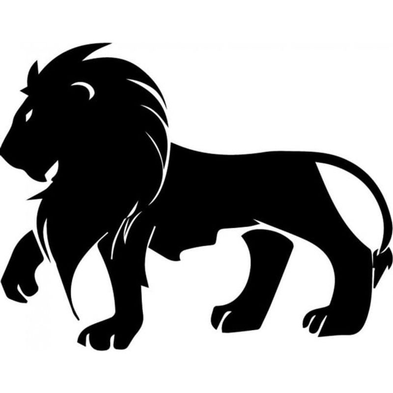 GENERICO - Decomural Lion Silhouette African Animals WS-32610
