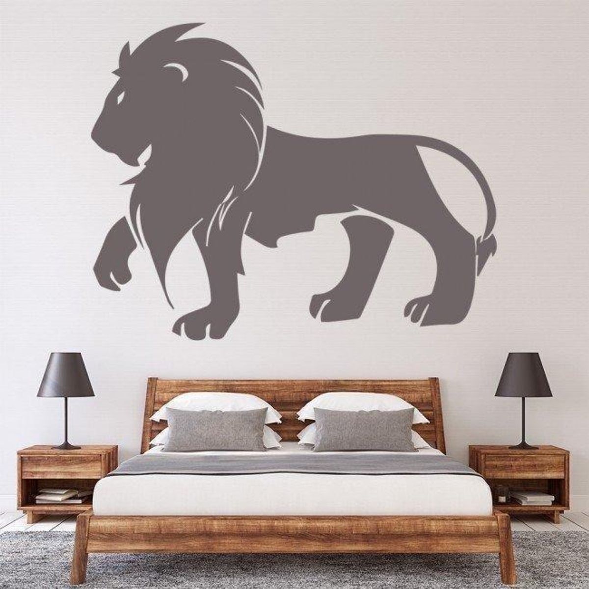 GENERICO - Decomural Lion Silhouette African Animals WS-32610