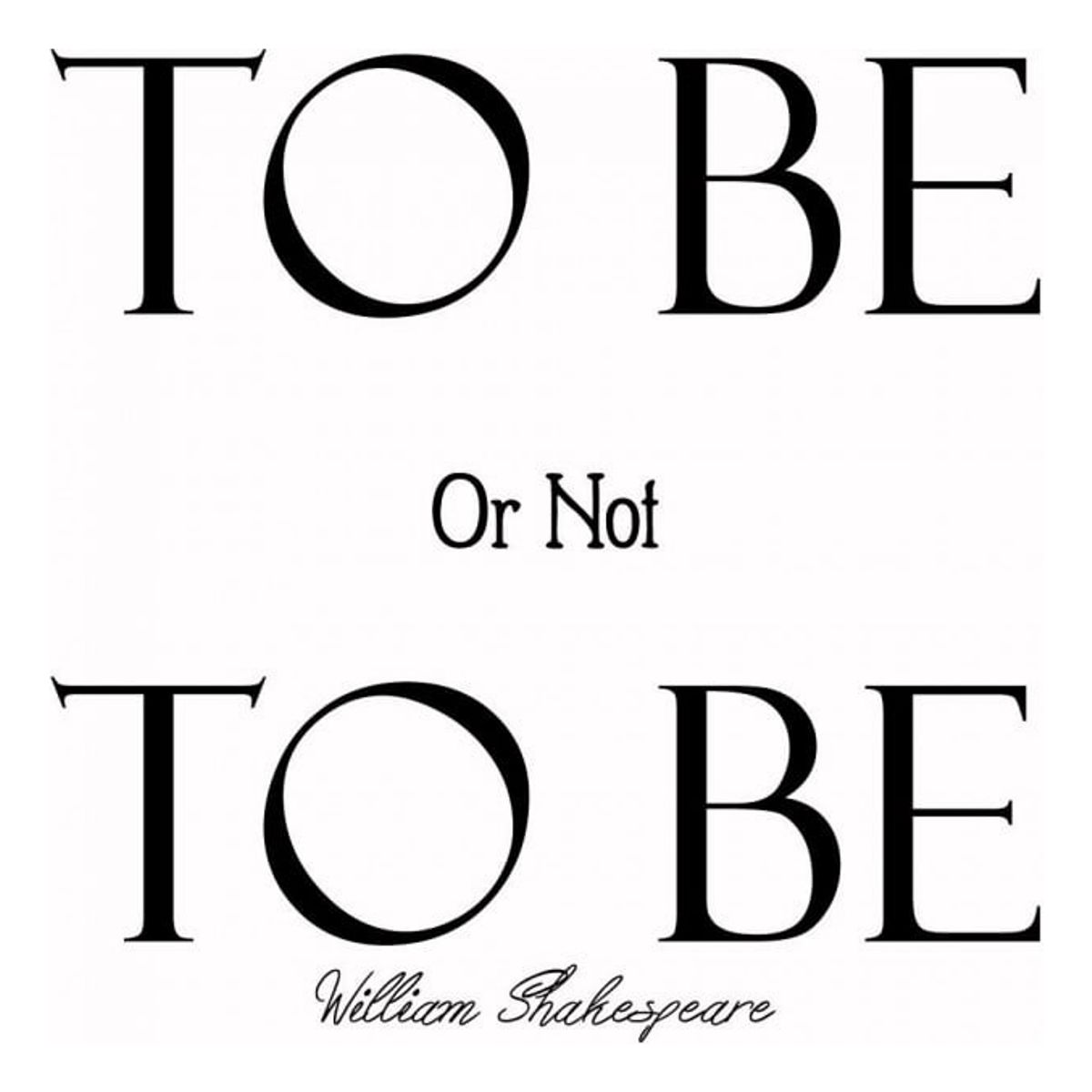 GENERICO - Decomural To Be Or Not To Be Shakespeare WS-44105