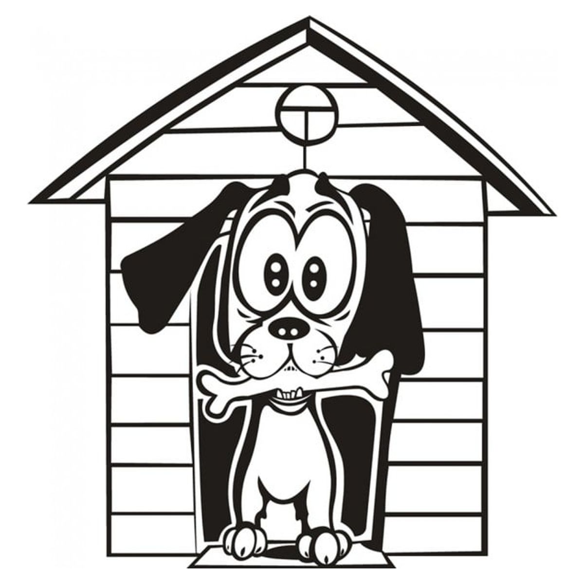 GENERICO - Decomural Dog In Doghouse Funny Pets WS-18956