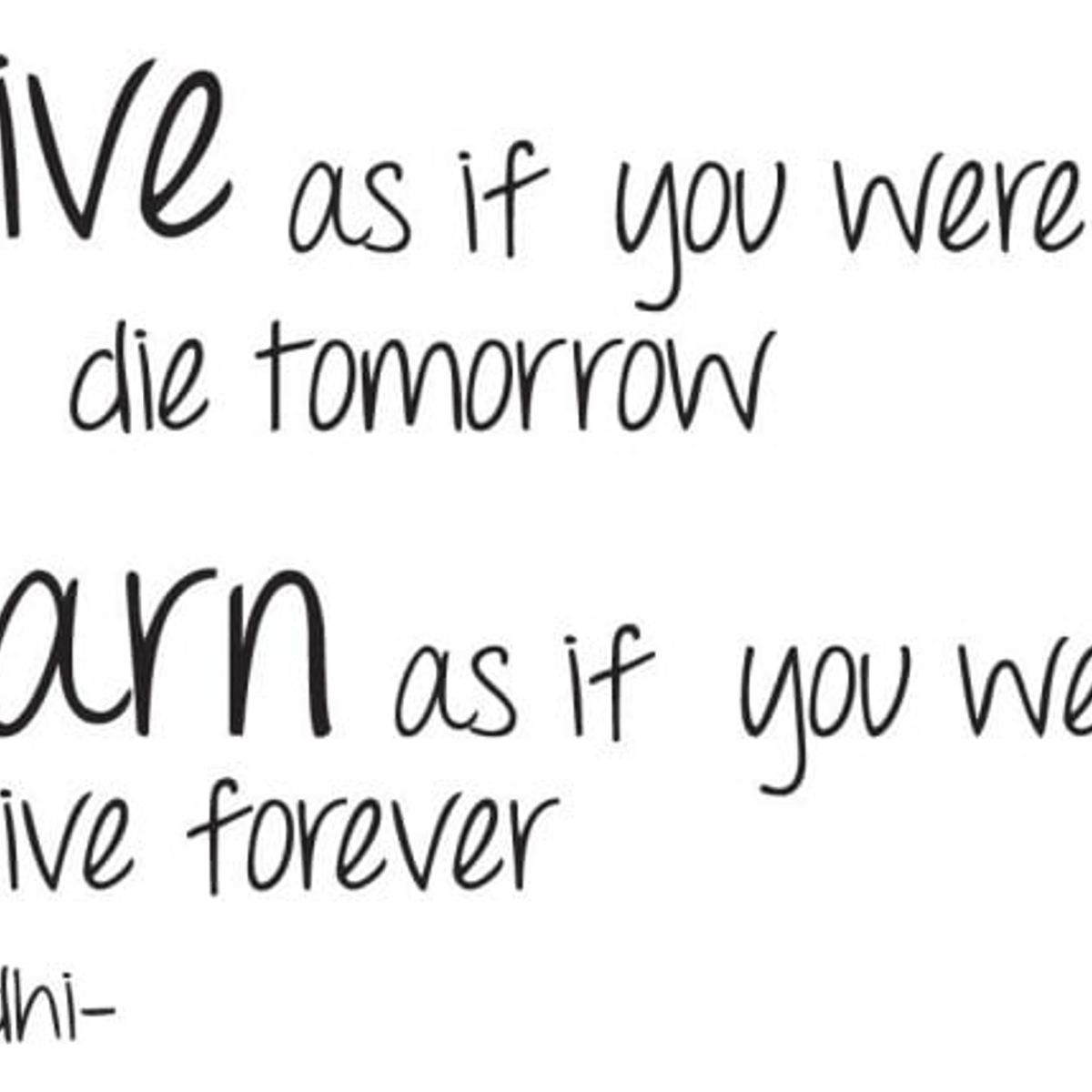 GENERICO - Decomural Live Learn Inspirational Gandhi WS-44112