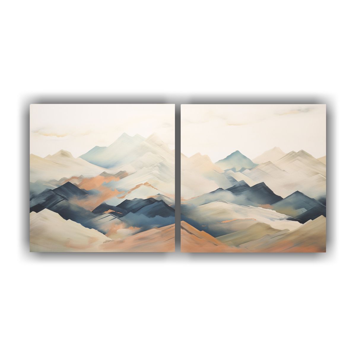 GENERICO - Set 2 Lienzos De Tela Expresión Formación 140x70 Cm