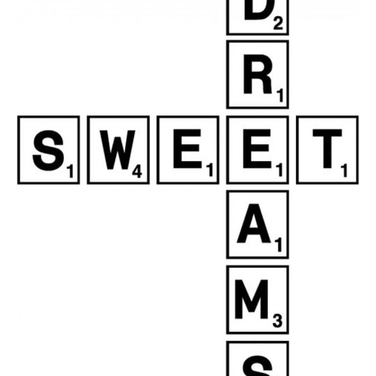 GENERICO - Decomural Sweet Dreams Scrabble Tile WS-34257