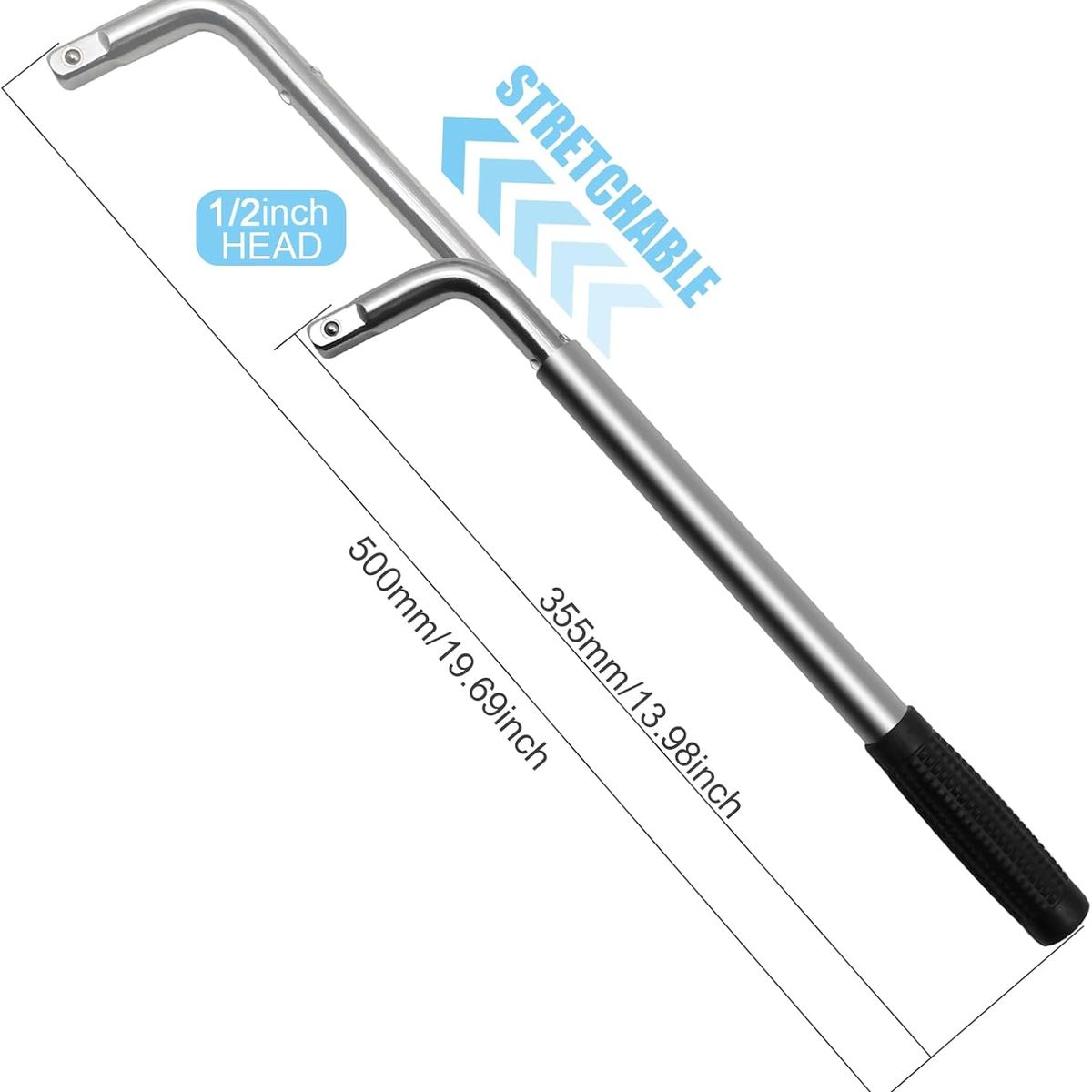 ATURE - Llave Telescópica Para Neumáticos De Coche En Forma De L
