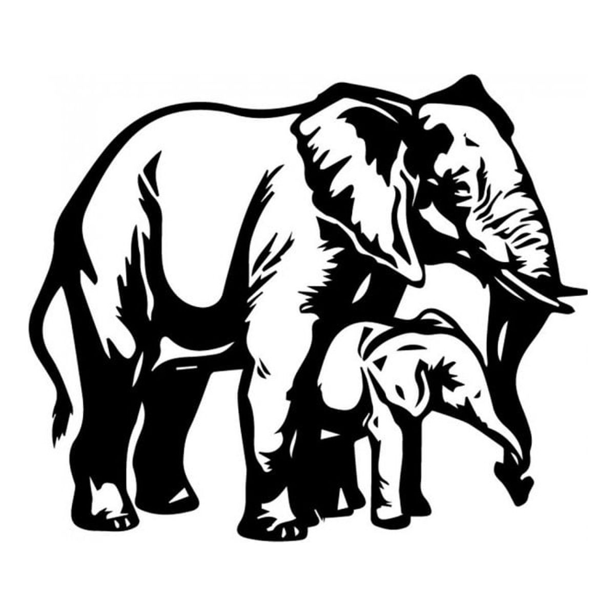 GENERICO - Decomural Elephant Calf Safari Animals WS-32659
