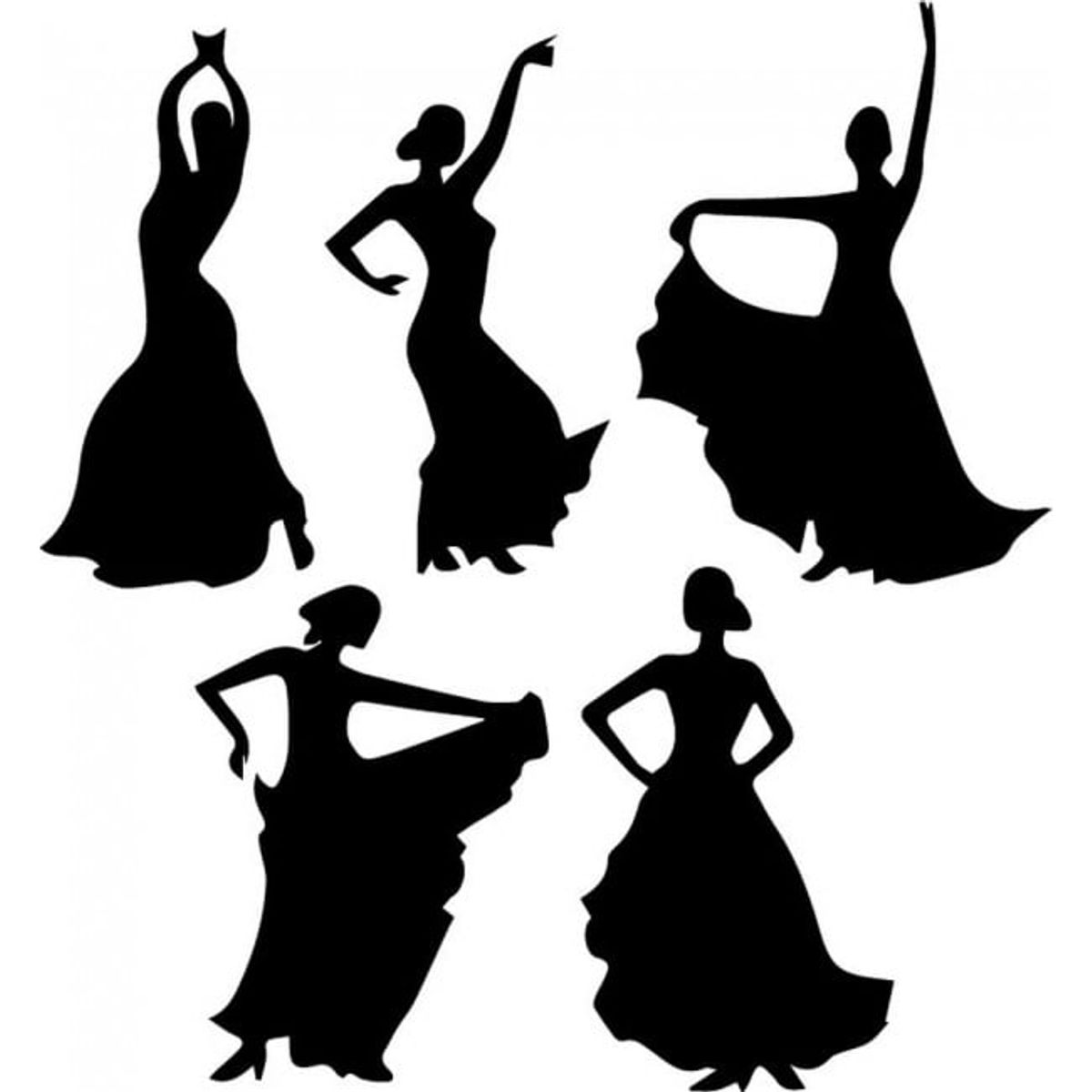 GENERICO - Decomural Flamenco Dancers Spanish Dance Set WS-32660