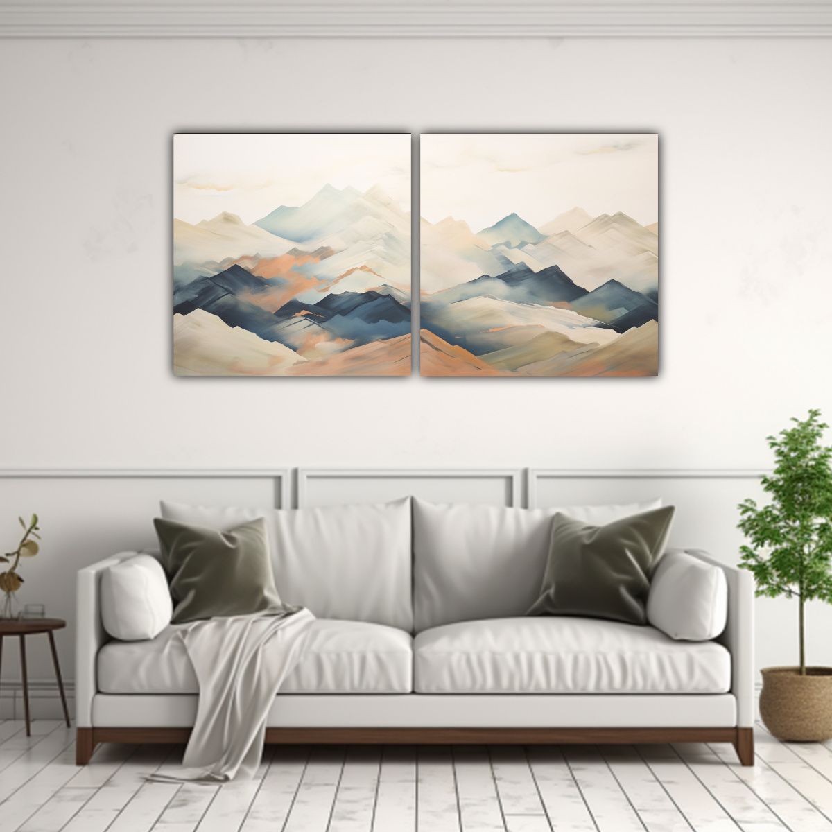 GENERICO - Set 2 Lienzos De Tela Expresión Formación 120x60 Cm