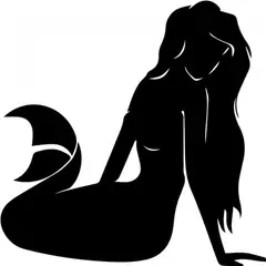 GENERICO - Decomural Sitting Mermaid Fantasy Fairy Tale WS-32677