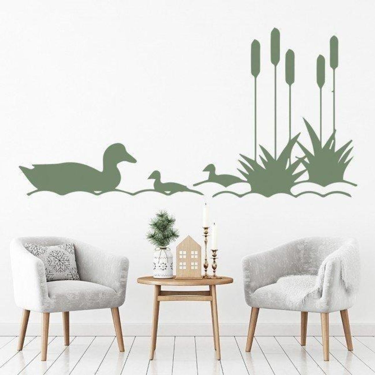 GENERICO - Decomural Duck Pond Scene WS-32679