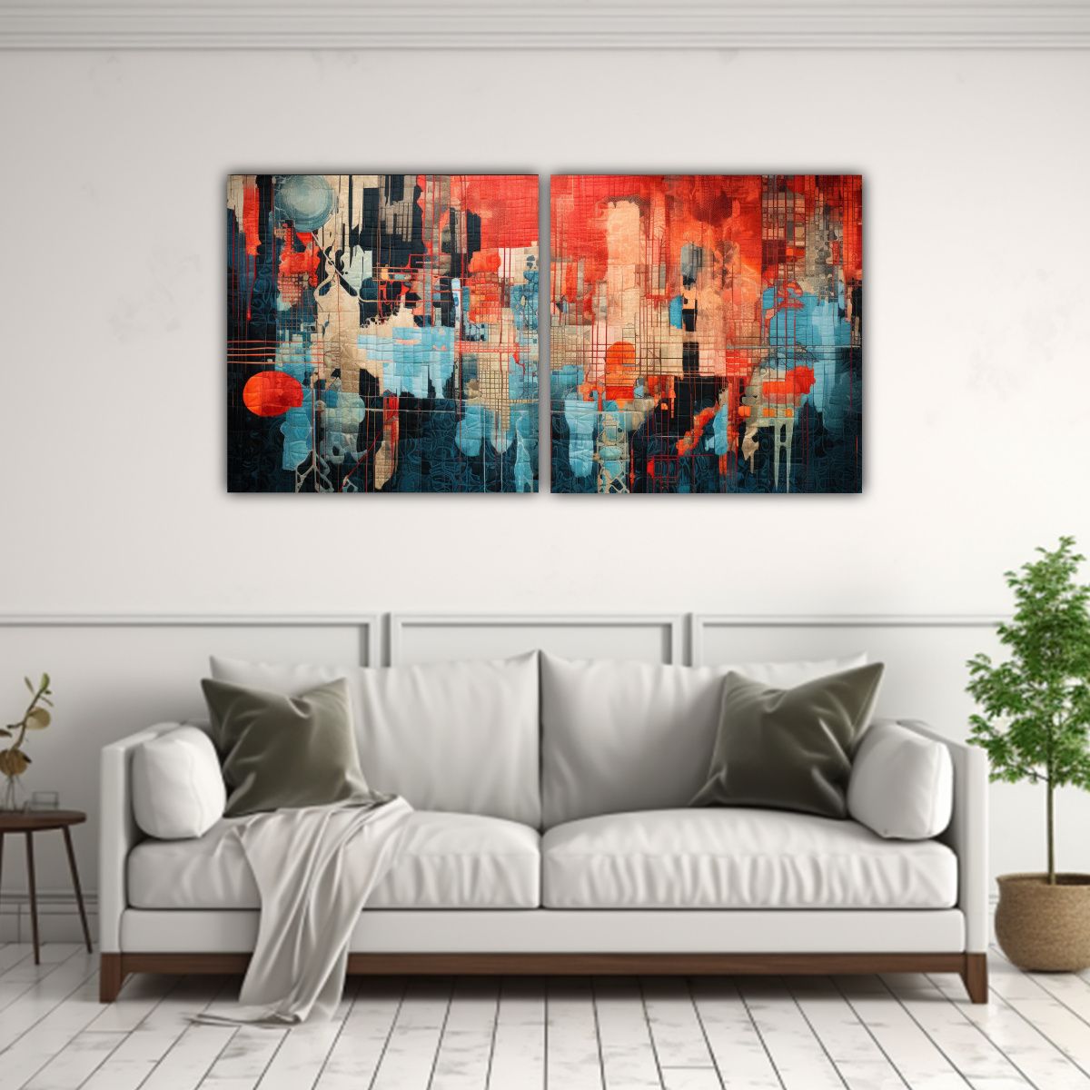 GENERICO - Pinturas Decorativas De Composiciones Acuarela 140x70 Cm