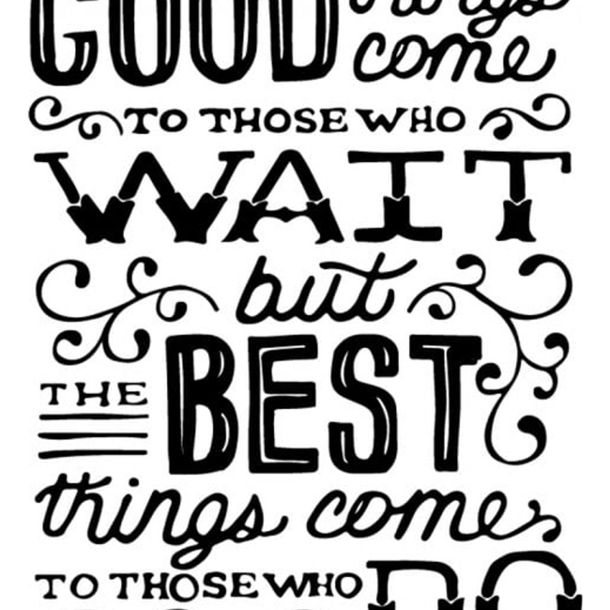 GENERICO - Decomural The Best Things Come Inspirational WS-34274